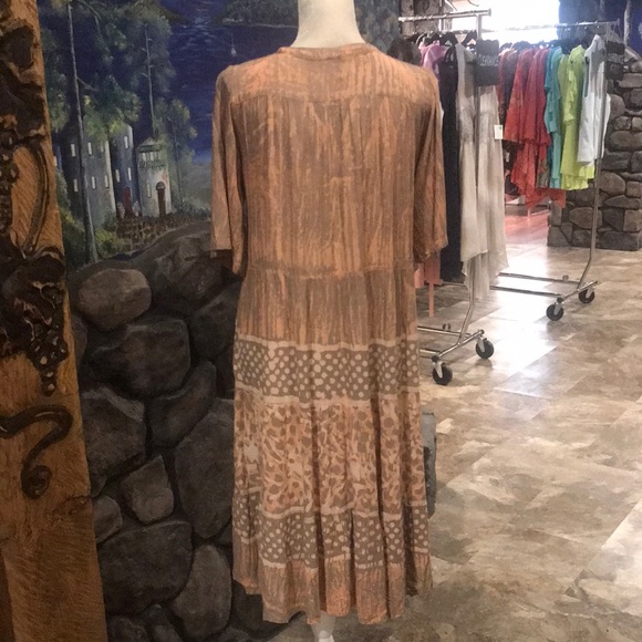 NWT Sacred Threads Peach Open Drape Cardigan OS - Picture 4 of 4